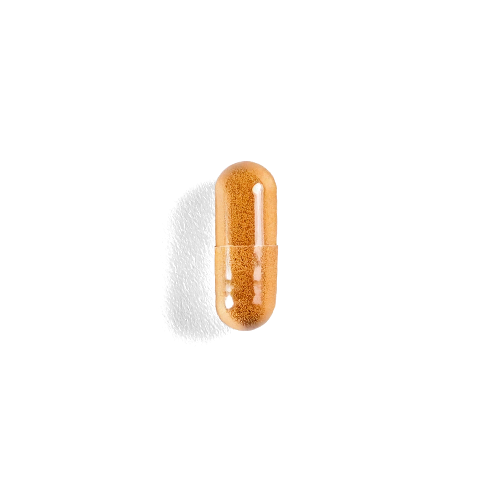 CoQ10+, a single pill on a transparent background