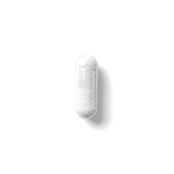 Magnesium Complex, a single pill on a transparent background