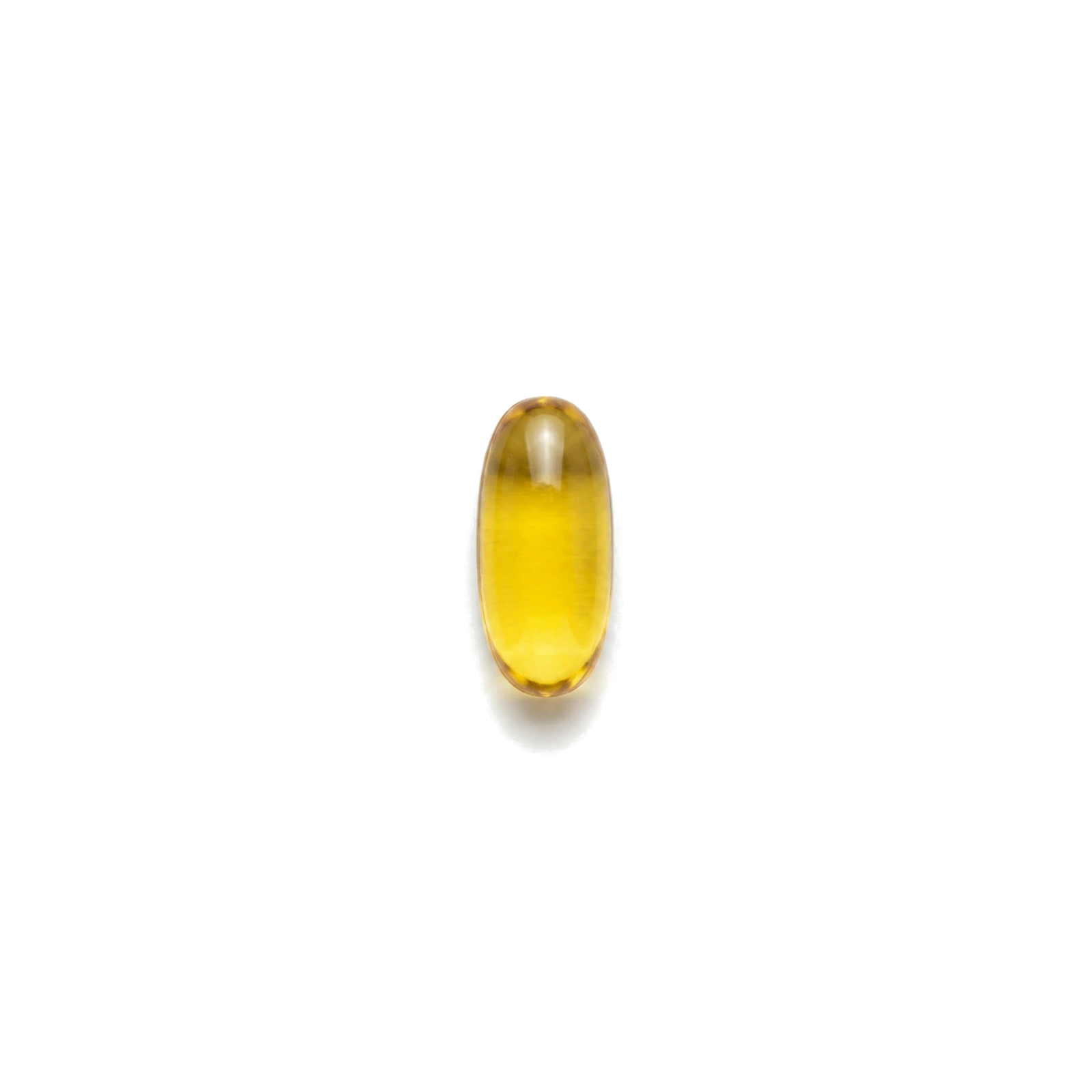Vegan Omega-3, a single pill on a transparent background