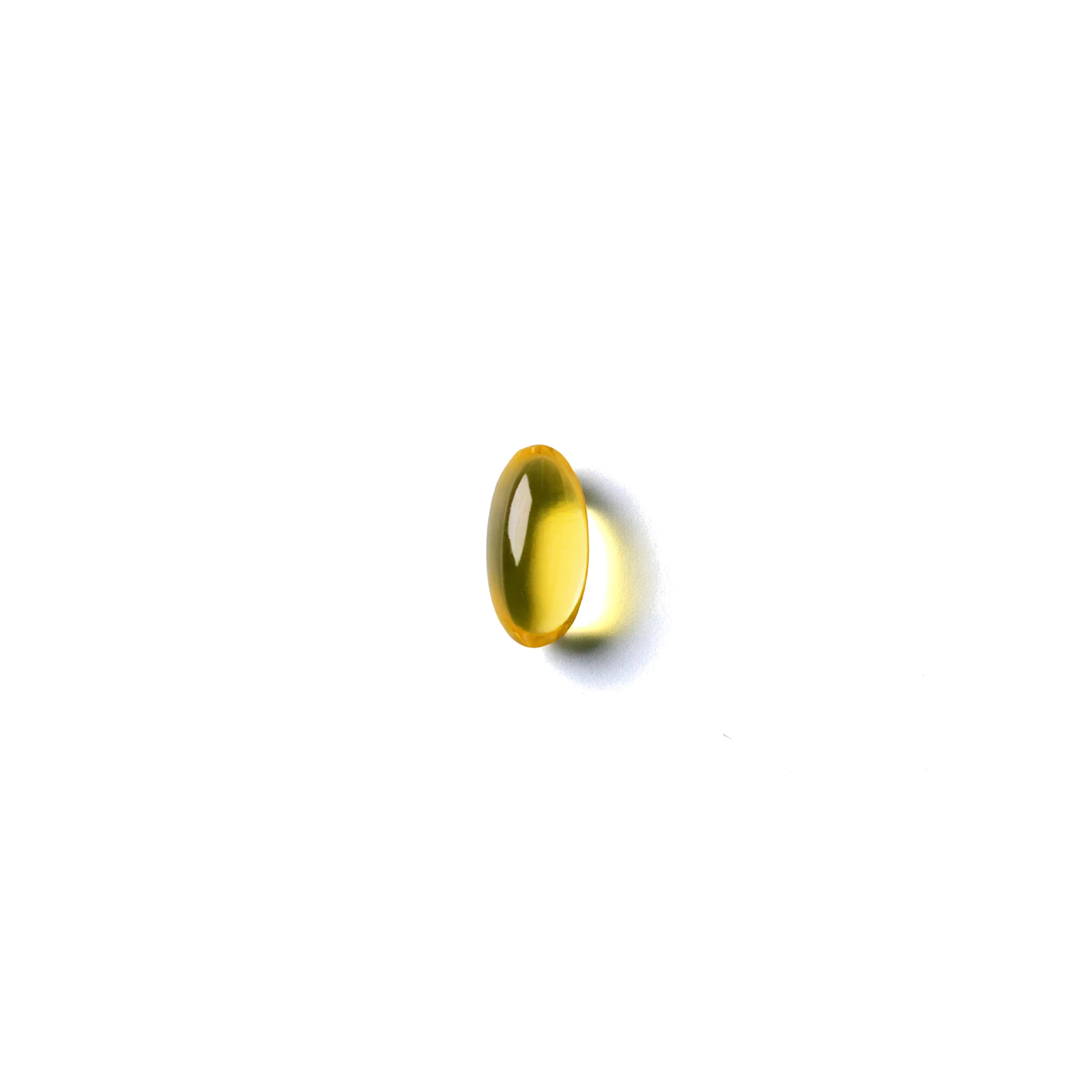 Vegan Vitamin D3, a single pill on a transparent background