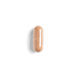 Vitamin C, a single pill on a transparent background