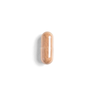 Vitamin C, a single pill on a transparent background