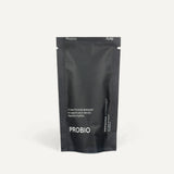Probio refill pouch standing on a cream background