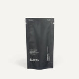 Sleep+ refill pouch standing on a cream background